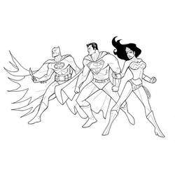 Dibujo para colorear: Wonder Woman (Superhéroes) #74665 - Dibujos para colorear