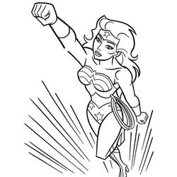Dibujo para colorear: Wonder Woman (Superhéroes) #74674 - Dibujos para colorear