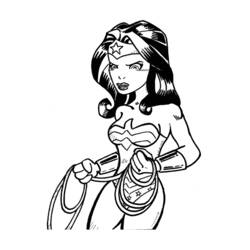 Dibujo para colorear: Wonder Woman (Superhéroes) #74677 - Dibujos para Colorear e Imprimir Gratis