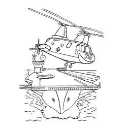 Dibujo para colorear: Aircraft carrier (Transporte) #137868 - Dibujos para colorear