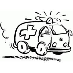 Dibujo para colorear: Ambulance (Transporte) #136749 - Dibujos para colorear