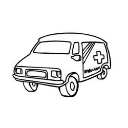 Dibujo para colorear: Ambulance (Transporte) #136767 - Dibujos para colorear