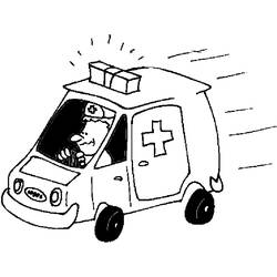 Dibujo para colorear: Ambulance (Transporte) #136774 - Dibujos para colorear