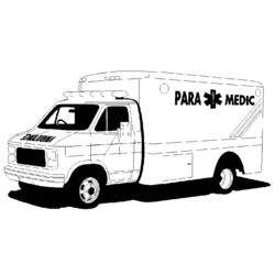 Dibujo para colorear: Ambulance (Transporte) #136781 - Dibujos para colorear