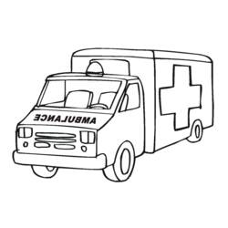 Dibujo para colorear: Ambulance (Transporte) #136783 - Dibujos para colorear