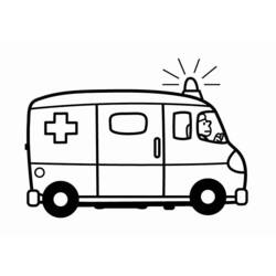 Dibujo para colorear: Ambulance (Transporte) #136789 - Dibujos para colorear
