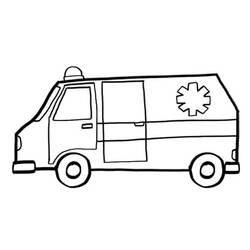 Dibujo para colorear: Ambulance (Transporte) #136792 - Dibujos para colorear