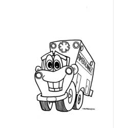 Dibujo para colorear: Ambulance (Transporte) #136810 - Dibujos para colorear