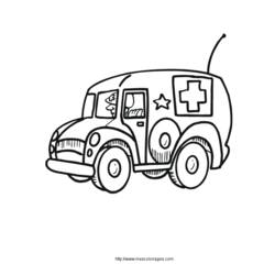 Dibujo para colorear: Ambulance (Transporte) #136829 - Dibujos para Colorear e Imprimir Gratis