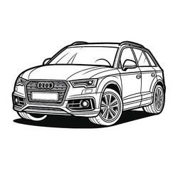 Dibujo Audi (Transporte) #218591 para imprimir y colorear