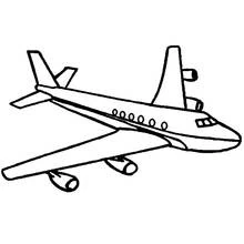 Dibujo Avión (Transporte) #134781 para imprimir y colorear