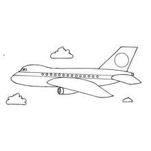 Dibujo Avión (Transporte) #134799 para imprimir y colorear