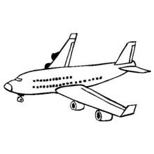 Dibujo Avión (Transporte) #134898 para imprimir y colorear