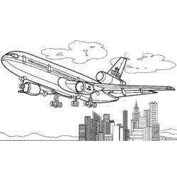 Dibujo Avión (Transporte) #134930 para imprimir y colorear