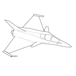 Dibujo para colorear: Aviones de Guerra (Transporte) #141035 - Dibujos para Colorear e Imprimir Gratis