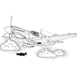 Dibujo para colorear: Aviones de Guerra (Transporte) #141054 - Dibujos para Colorear e Imprimir Gratis