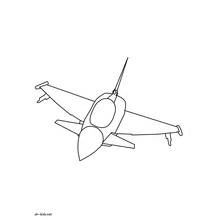 Dibujo para colorear: Aviones de Guerra (Transporte) #141058 - Dibujos para Colorear e Imprimir Gratis