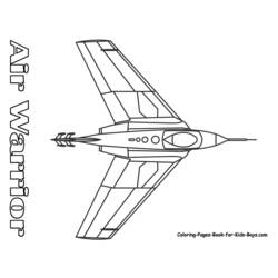 Dibujo para colorear: Aviones de Guerra (Transporte) #141060 - Dibujos para Colorear e Imprimir Gratis
