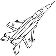 Dibujo para colorear: Aviones de Guerra (Transporte) #141061 - Dibujos para Colorear e Imprimir Gratis