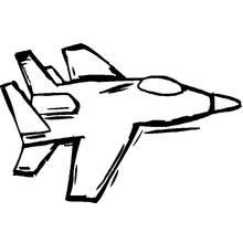 Dibujo para colorear: Aviones de Guerra (Transporte) #141068 - Dibujos para Colorear e Imprimir Gratis