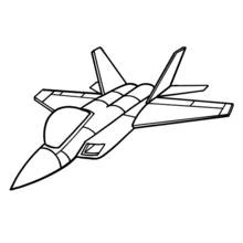 Dibujo para colorear: Aviones de Guerra (Transporte) #141079 - Dibujos para Colorear e Imprimir Gratis