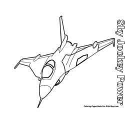 Dibujo para colorear: Aviones de Guerra (Transporte) #141086 - Dibujos para Colorear e Imprimir Gratis