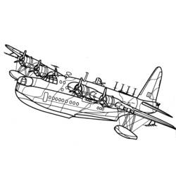 Dibujo para colorear: Aviones de Guerra (Transporte) #141140 - Dibujos para Colorear e Imprimir Gratis