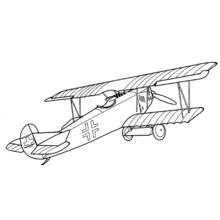 Dibujo para colorear: Aviones de Guerra (Transporte) #141235 - Dibujos para Colorear e Imprimir Gratis