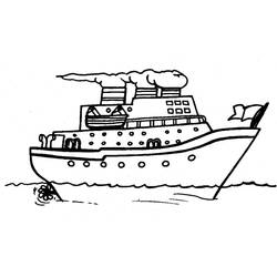 Dibujo para colorear: Barco / Navío (Transporte) #137440 - Dibujos para Colorear e Imprimir Gratis