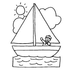 Dibujo para colorear: Barco / Navío (Transporte) #137441 - Dibujos para Colorear e Imprimir Gratis