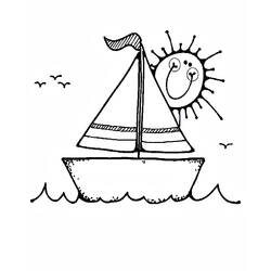 Dibujo para colorear: Barco / Navío (Transporte) #137451 - Dibujos para Colorear e Imprimir Gratis