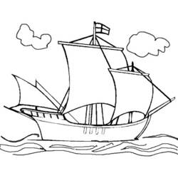 Dibujo para colorear: Barco / Navío (Transporte) #137453 - Dibujos para Colorear e Imprimir Gratis
