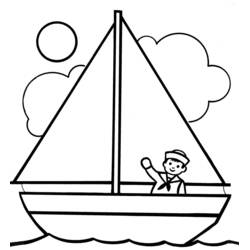 Dibujo para colorear: Barco / Navío (Transporte) #137454 - Dibujos para Colorear e Imprimir Gratis
