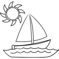 Dibujo para colorear: Barco / Navío (Transporte) #137456 - Dibujos para Colorear e Imprimir Gratis