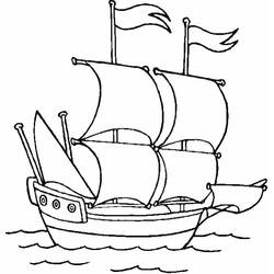 Dibujo para colorear: Barco / Navío (Transporte) #137468 - Dibujos para Colorear e Imprimir Gratis