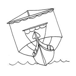 Dibujo para colorear: Barco / Navío (Transporte) #137474 - Dibujos para Colorear e Imprimir Gratis