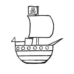 Dibujo para colorear: Barco / Navío (Transporte) #137475 - Dibujos para Colorear e Imprimir Gratis