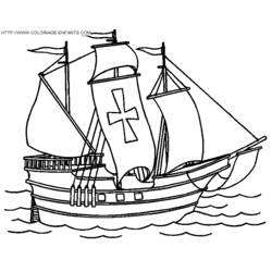 Dibujo para colorear: Barco / Navío (Transporte) #137476 - Dibujos para Colorear e Imprimir Gratis