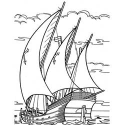 Dibujo para colorear: Barco / Navío (Transporte) #137485 - Dibujos para Colorear e Imprimir Gratis