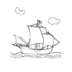 Dibujo para colorear: Barco / Navío (Transporte) #137496 - Dibujos para Colorear e Imprimir Gratis
