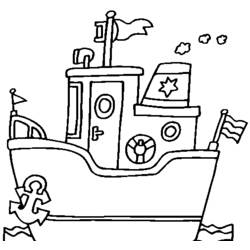 Dibujo para colorear: Barco / Navío (Transporte) #137500 - Dibujos para Colorear e Imprimir Gratis