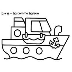 Dibujo para colorear: Barco / Navío (Transporte) #137505 - Dibujos para Colorear e Imprimir Gratis