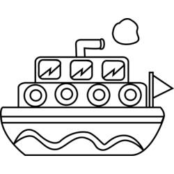 Dibujo para colorear: Barco / Navío (Transporte) #137508 - Dibujos para Colorear e Imprimir Gratis