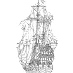Dibujo para colorear: Barco / Navío (Transporte) #137511 - Dibujos para Colorear e Imprimir Gratis