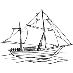 Dibujo para colorear: Barco / Navío (Transporte) #137528 - Dibujos para Colorear e Imprimir Gratis