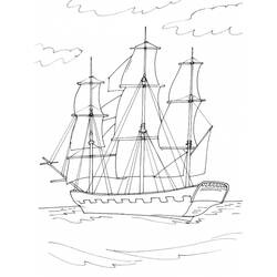 Dibujo para colorear: Barco / Navío (Transporte) #137534 - Dibujos para Colorear e Imprimir Gratis