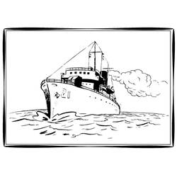 Dibujo para colorear: Barco / Navío (Transporte) #137640 - Dibujos para Colorear e Imprimir Gratis