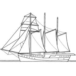 Dibujo para colorear: Barco / Navío (Transporte) #137653 - Dibujos para Colorear e Imprimir Gratis
