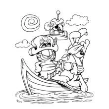 Dibujo Barco Pirata (Transporte) #138242 para imprimir y colorear