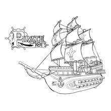 Dibujo Barco Pirata (Transporte) #138243 para imprimir y colorear